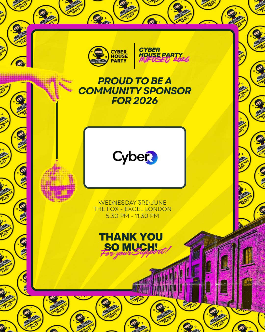 📢 Shared from CYBERR Supporting two superb charities and dancing the night away at the best party in town?…