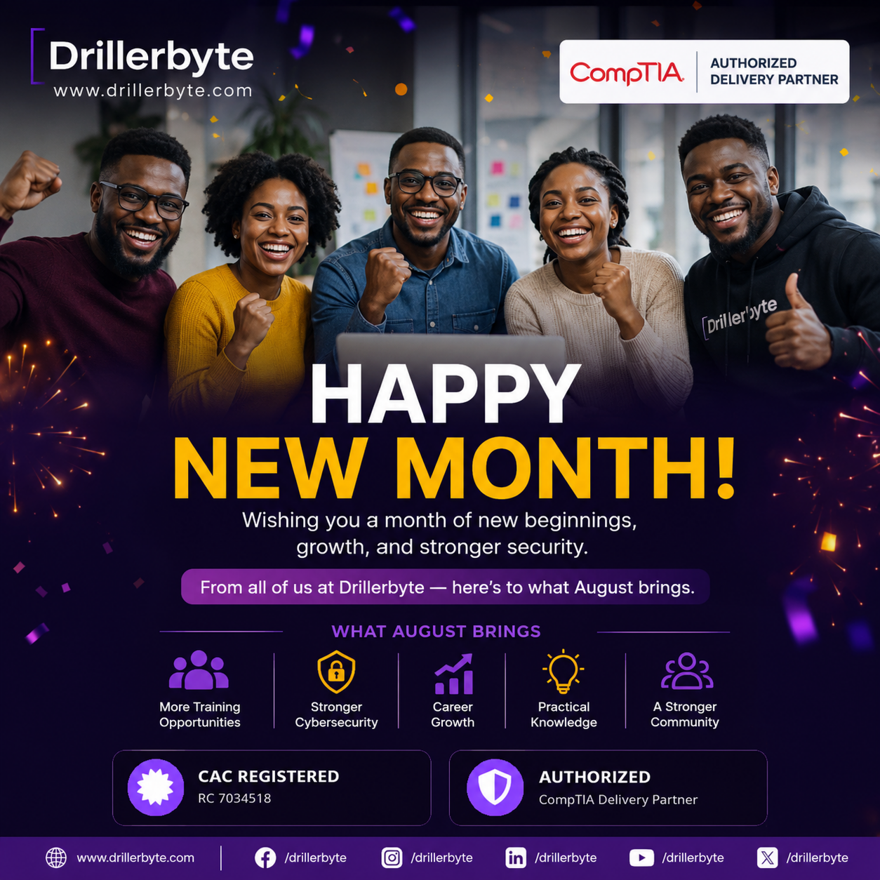 📢 Shared from Drillerbyte New month, same commitment: helping you build a real career in cybersecurity…