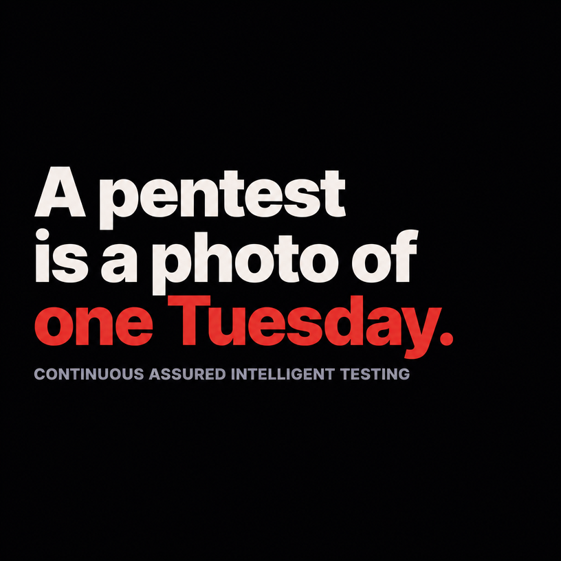 A pentest is a photo of one Tuesday. It captures the state of your app on a single day. The day after, your…
