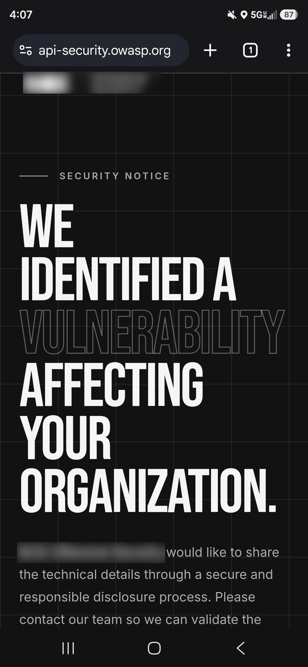 OWASP's API Security site was replaced with a sales page branded as a pentest firm's security notice. That's…