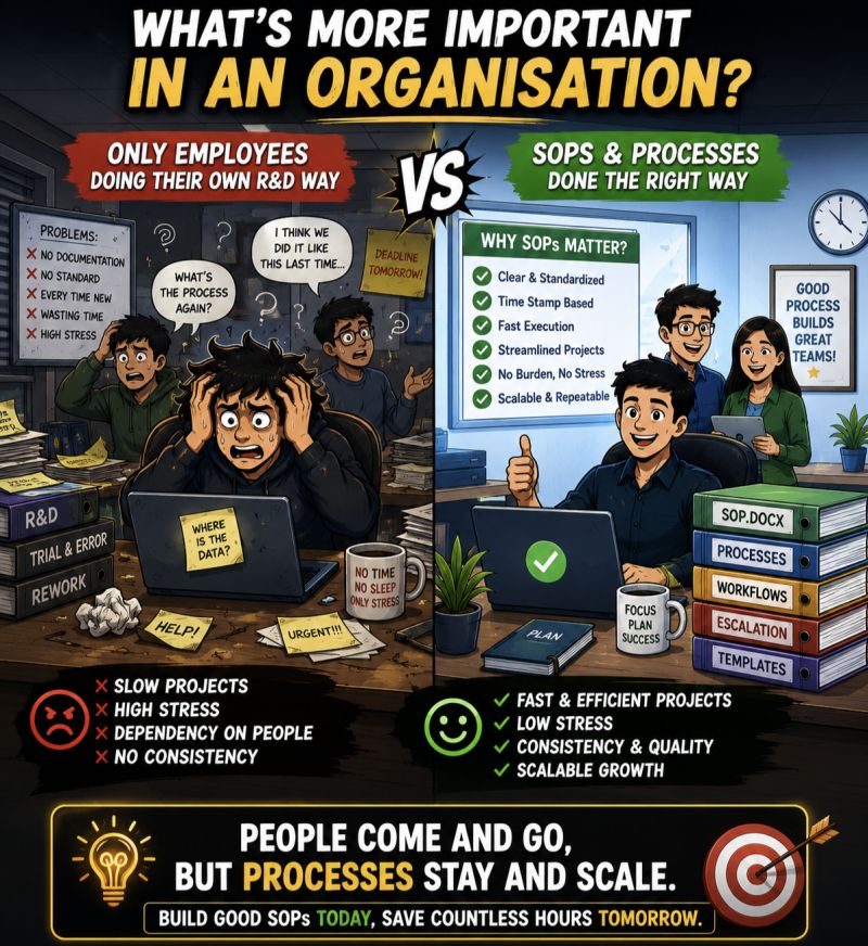 One thing many organizations still don’t understand: Good employees are important. But clear SOPs and proper…