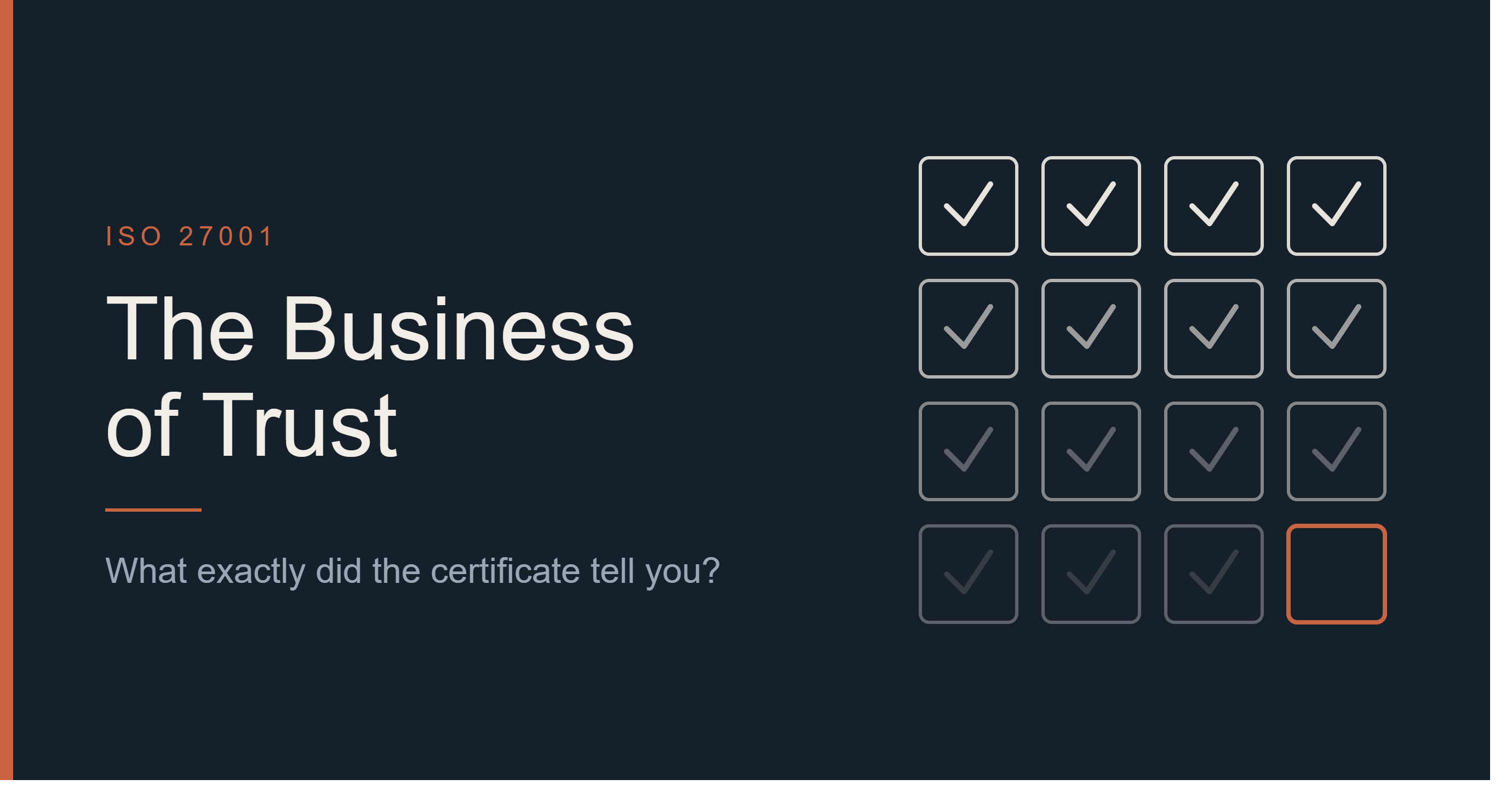 The Business of Trust