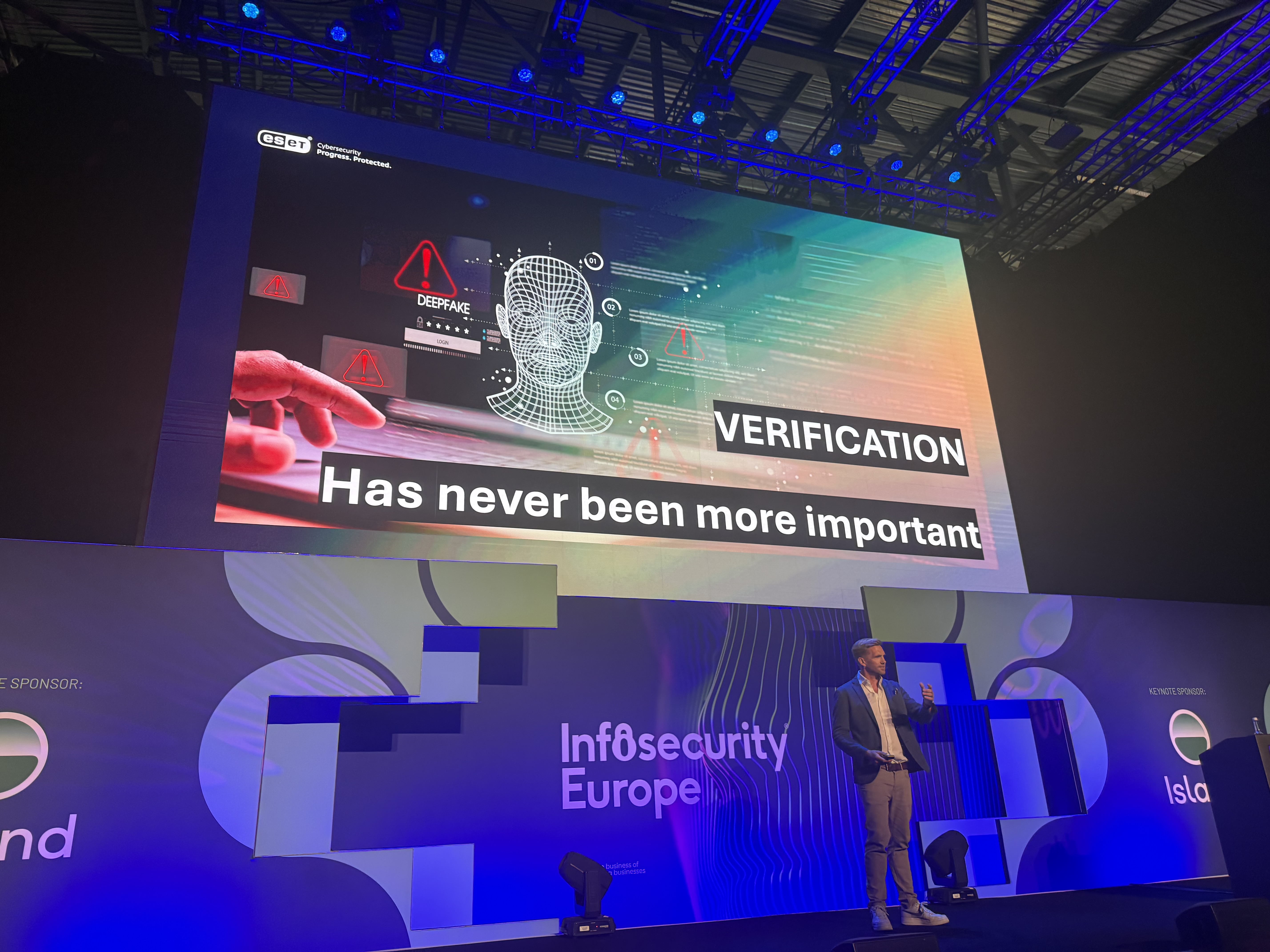 Front and centre for Jake’s talk on the #infosec2026 keynote stage. Deepfake job applicants are not just a…
