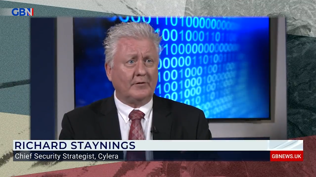 Interviewed on UK TV about the growing threat of cyber attack by Russia.