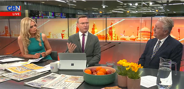 Doing a breakfast TV interview in the UK on rising cybersecurity threats and concerns.