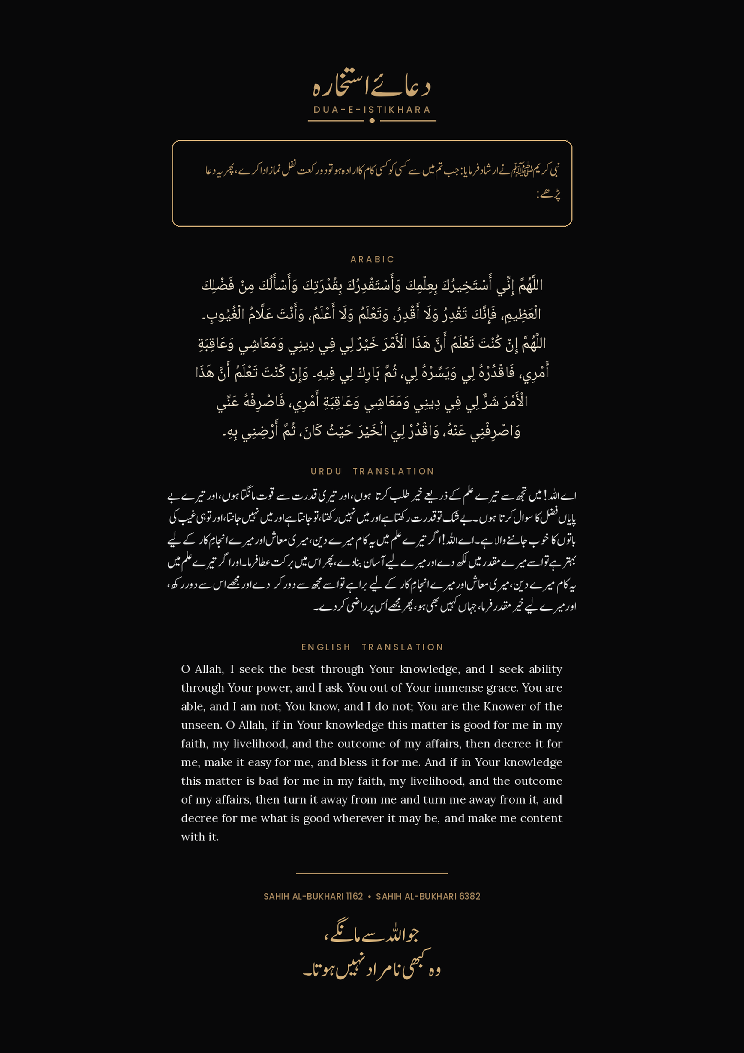 Dua e Istekhara