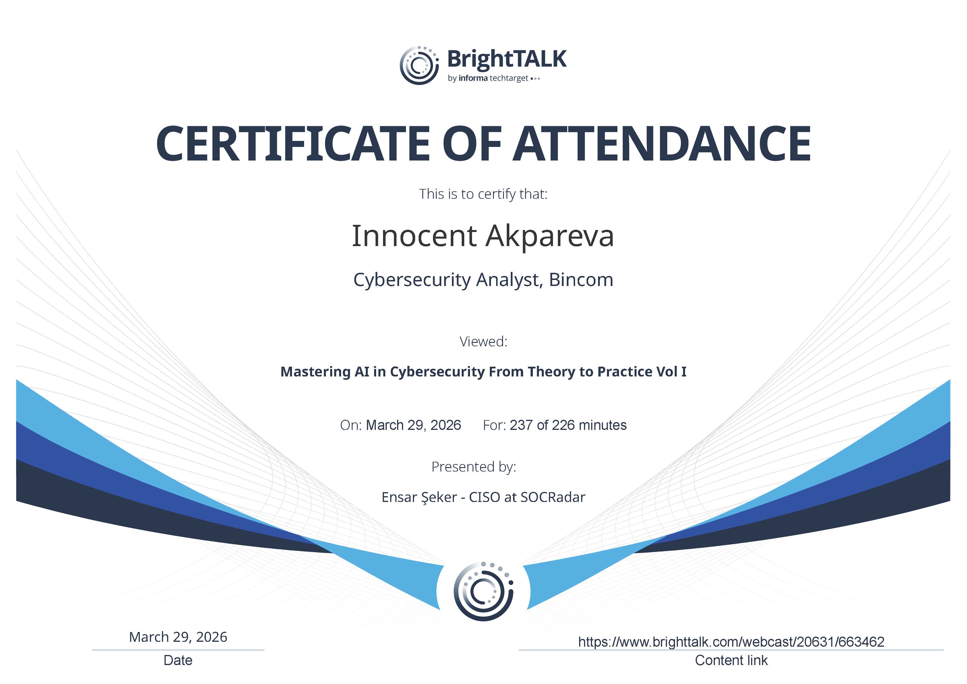 I just completed a hands-on training on Mastering AI in Cybersecurity: From Theory to Practice Vol. I, a…