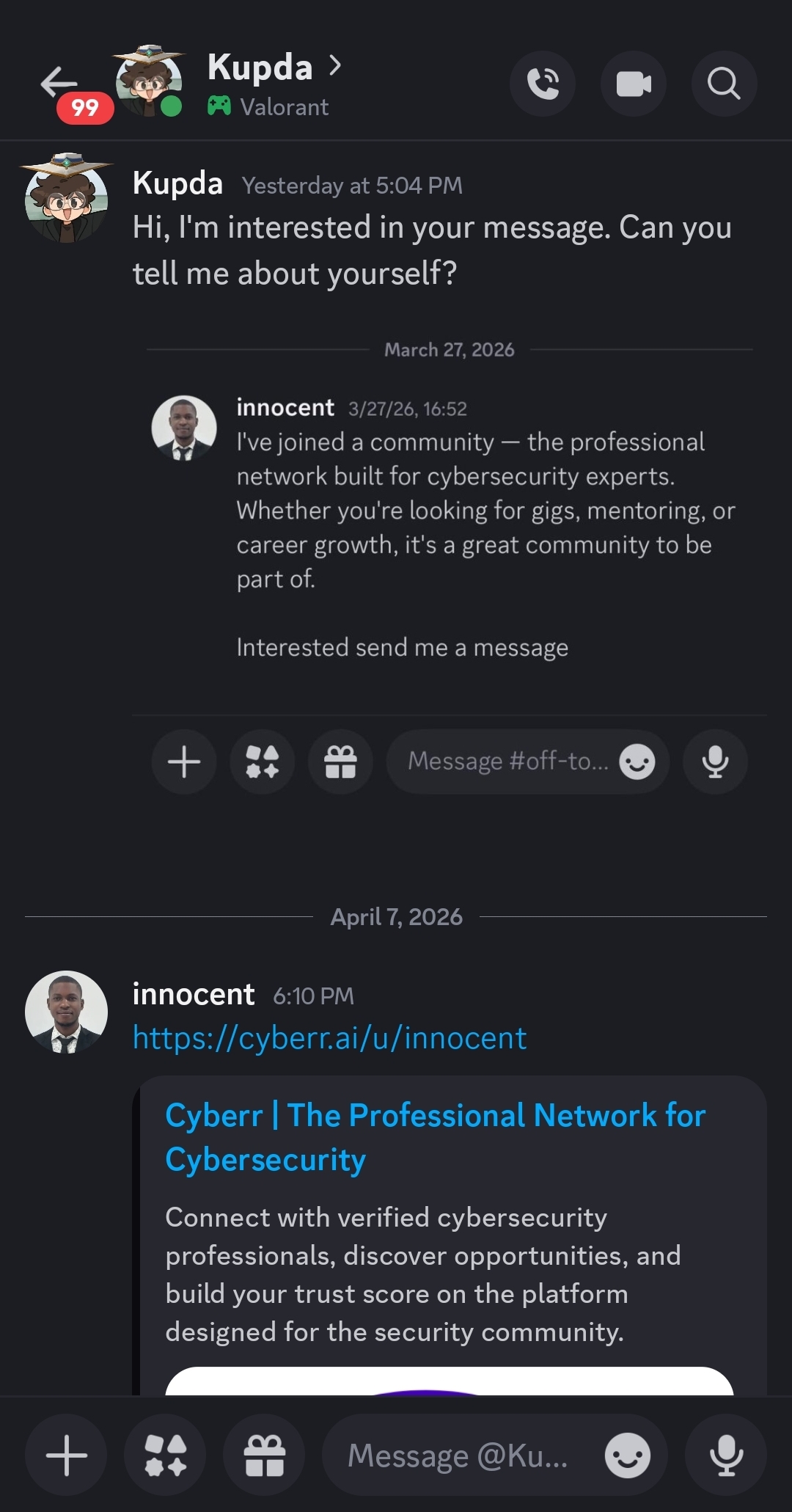 A few days ago I posted a message in a community server. Real cyber pros saw it and many of them slid into…