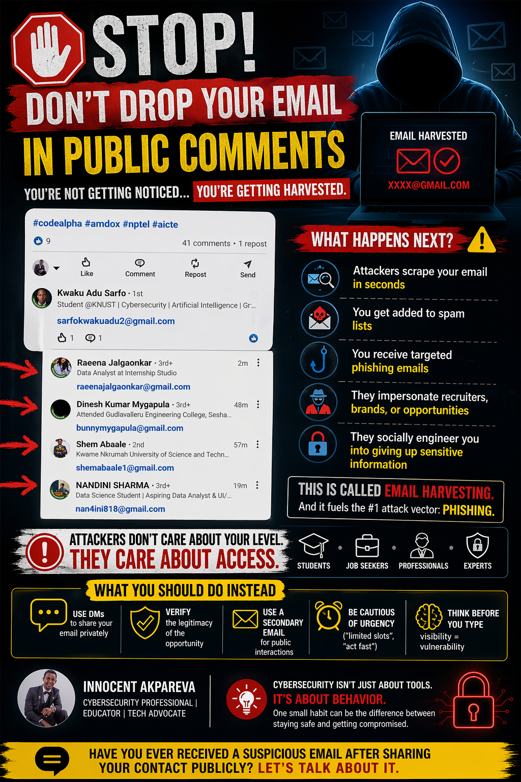 📢 Shared from CyberShift STOP. Don’t drop your email in public comments. ❌️Not on LinkedIn. ❌️Not on Cyberr®…