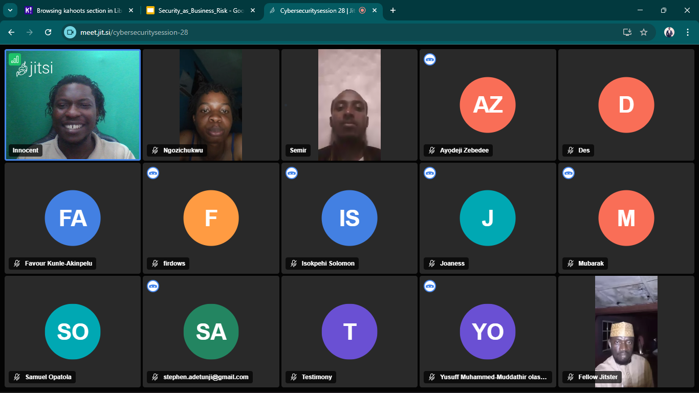 Cybersecurity isn’t about tools. It’s about business impact. Had a powerful mentorship session today…