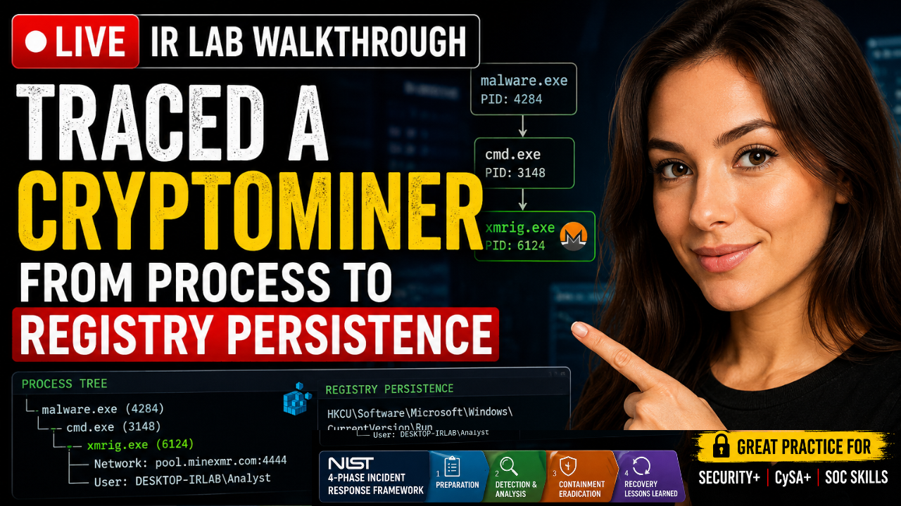 📢 Shared from CyberShift Just dropped my live walkthrough of the TryHackMe Incident Response Process room…