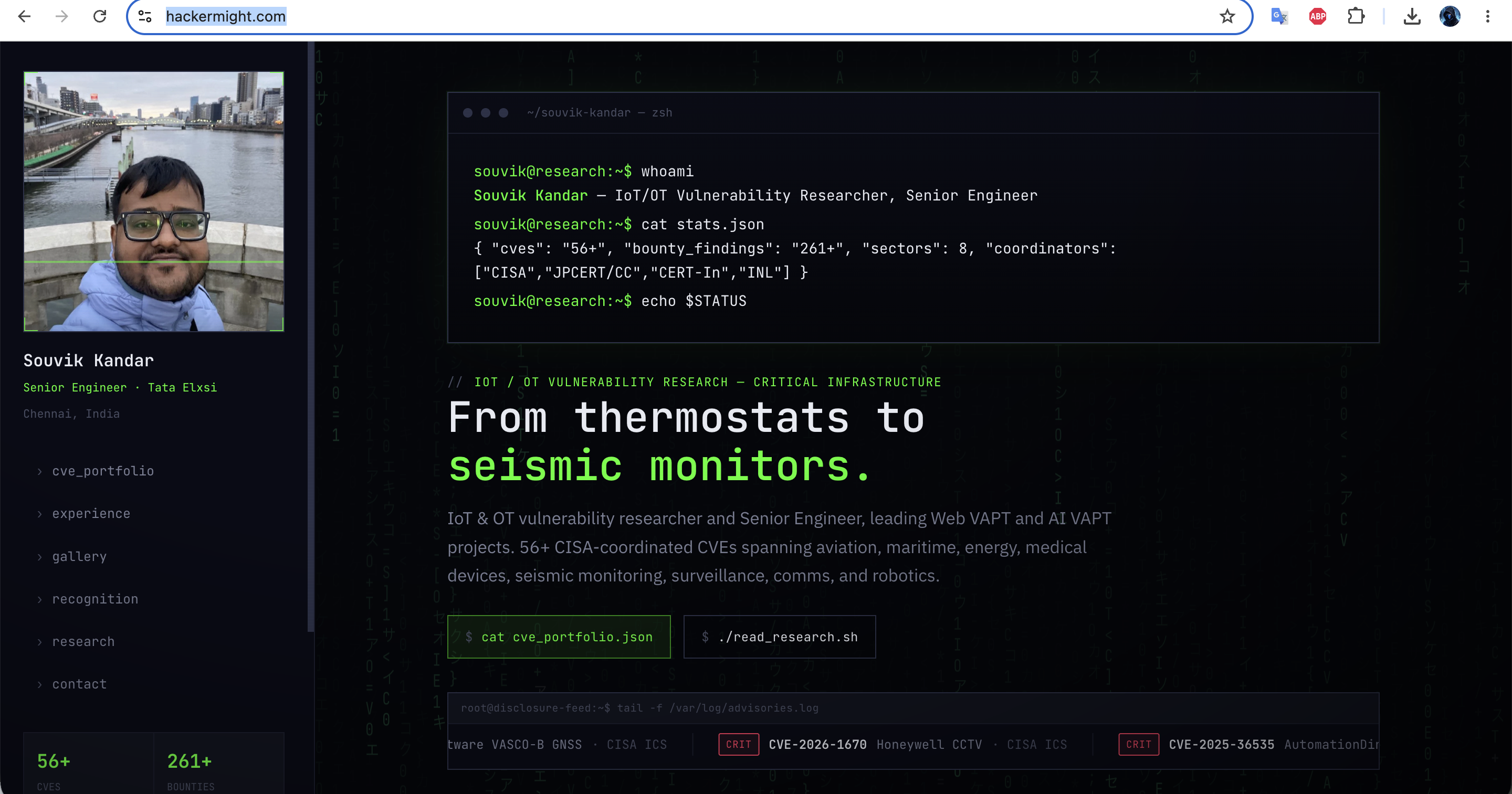 👋 First post on Cyberr — excited to be here. I'm Souvik, an IoT/OT vulnerability researcher. 56…